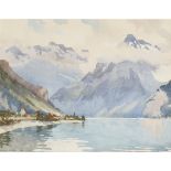 § CHARLES OPPENHEIMER R.S.A., R.S.W. (BRITISH 1876-1961) THE HEAD OF LAKE LUCERNE