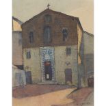 WILLIAM CROZIER A.R.S.A. (SCOTTISH 1897-1930) A CHURCH IN FLORENCE