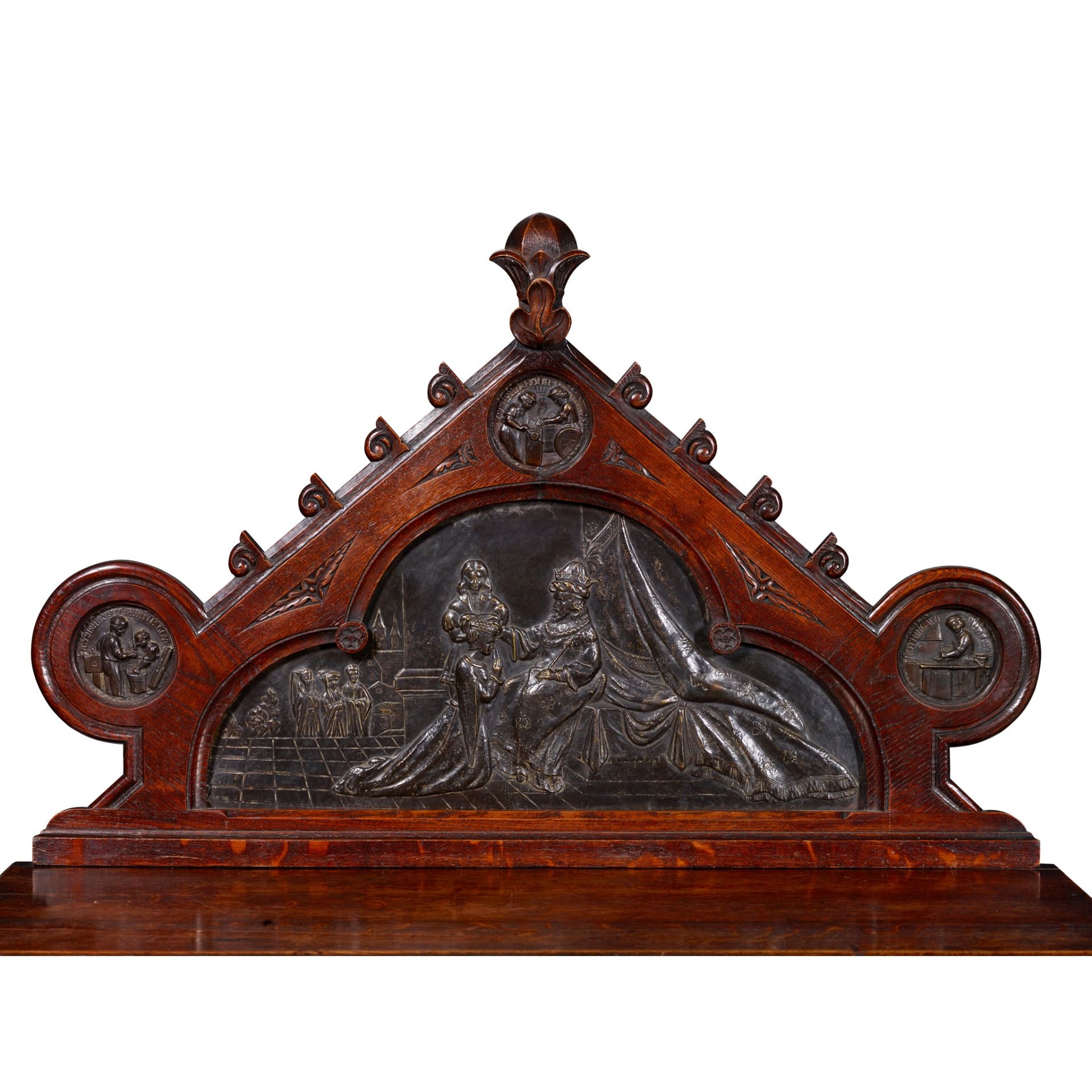COX & SONS, LONDON (ATTRIBUTED MAKER) GOTHIC REVIVAL SIDE CABINET, CIRCA 1870 - Image 7 of 10