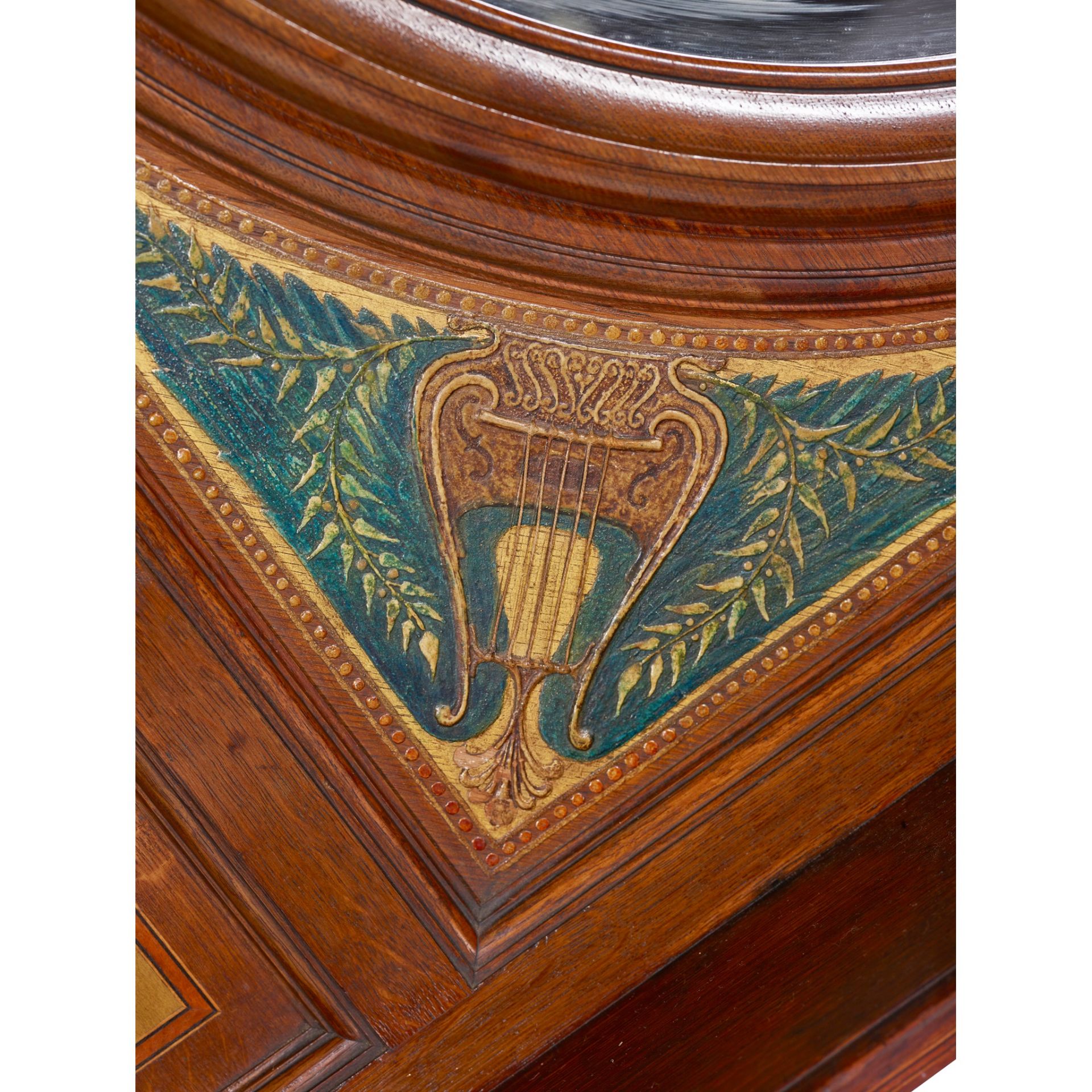 ENGLISH, MANNER OF MORRIS & CO. ART MOVEMENT MUSIC ROOM OVERMANTEL, CIRCA 1870 - Image 3 of 6