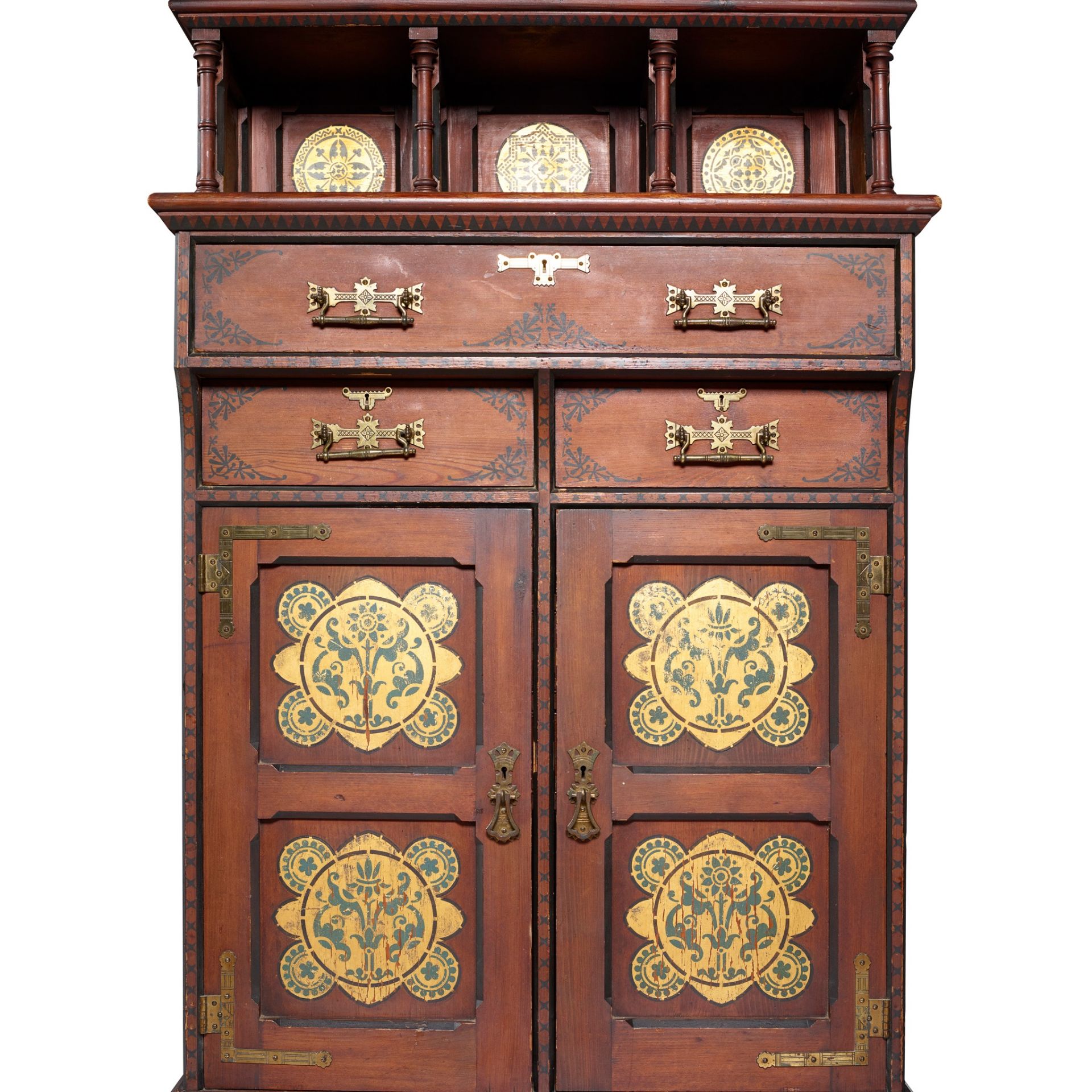 COX & SONS, LONDON (ATTRIBUTED MAKER) EASTLAKE STYLE GOTHIC REVIVAL CABINET, CIRCA 1870 - Image 2 of 8