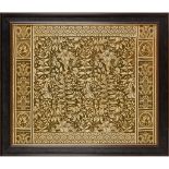 ENGLISH, MANNER OF LEWIS FOREMAN DAY EMBROIDERED PANEL, CIRCA 1880