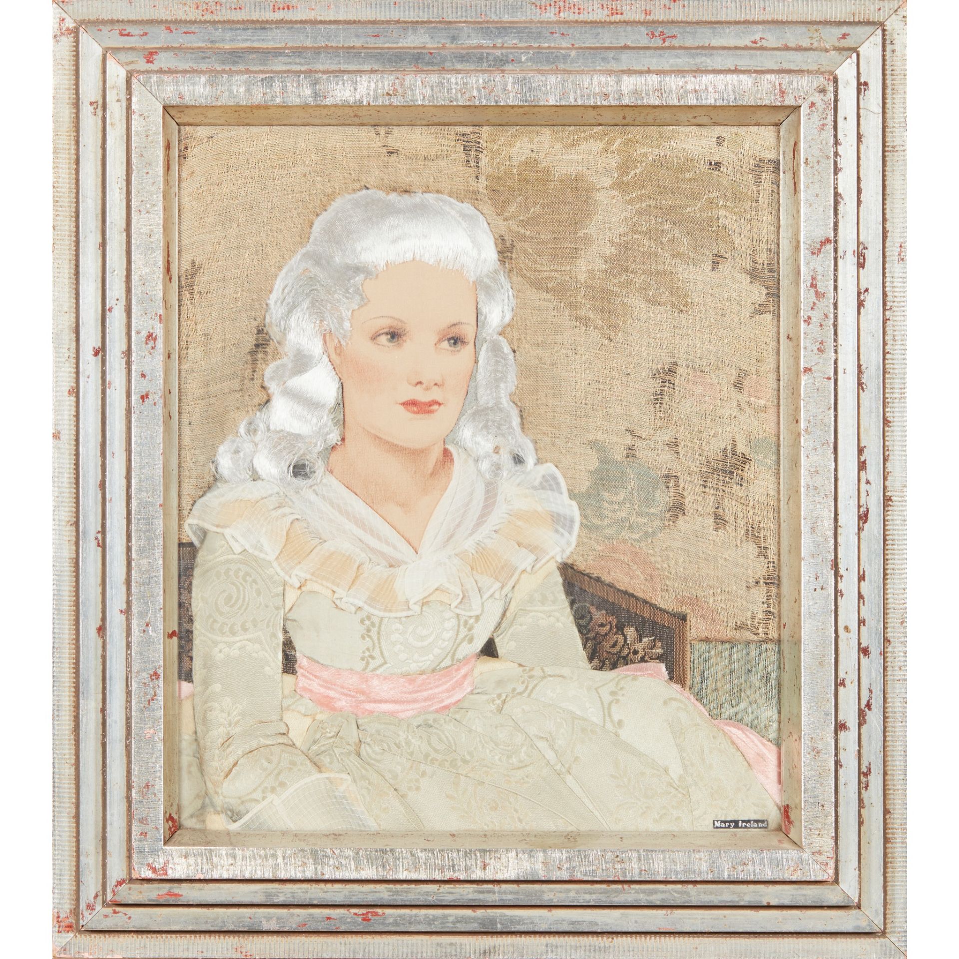 MARY IRELAND (1891-C.1980) ‘GIRL IN A BLUE GOWN (18TH CENTURY)’, DATED 1936 - Image 2 of 3