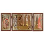 MARY IRELAND (1891-C.1980) ‘ENCHANTMENT’ TRIPTYCH, DATED 1933