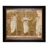 WALTER CRANE (1845-1915) FOR JEFFREY & CO., LONDON FRAMED 'ALCESTIS' PATTERN WALLPAPER PANEL, CIRCA