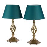 BIRMINGHAM SCHOOL PAIR OF ARTS & CRAFTS TABLE LAMPS, CIRCA 1920