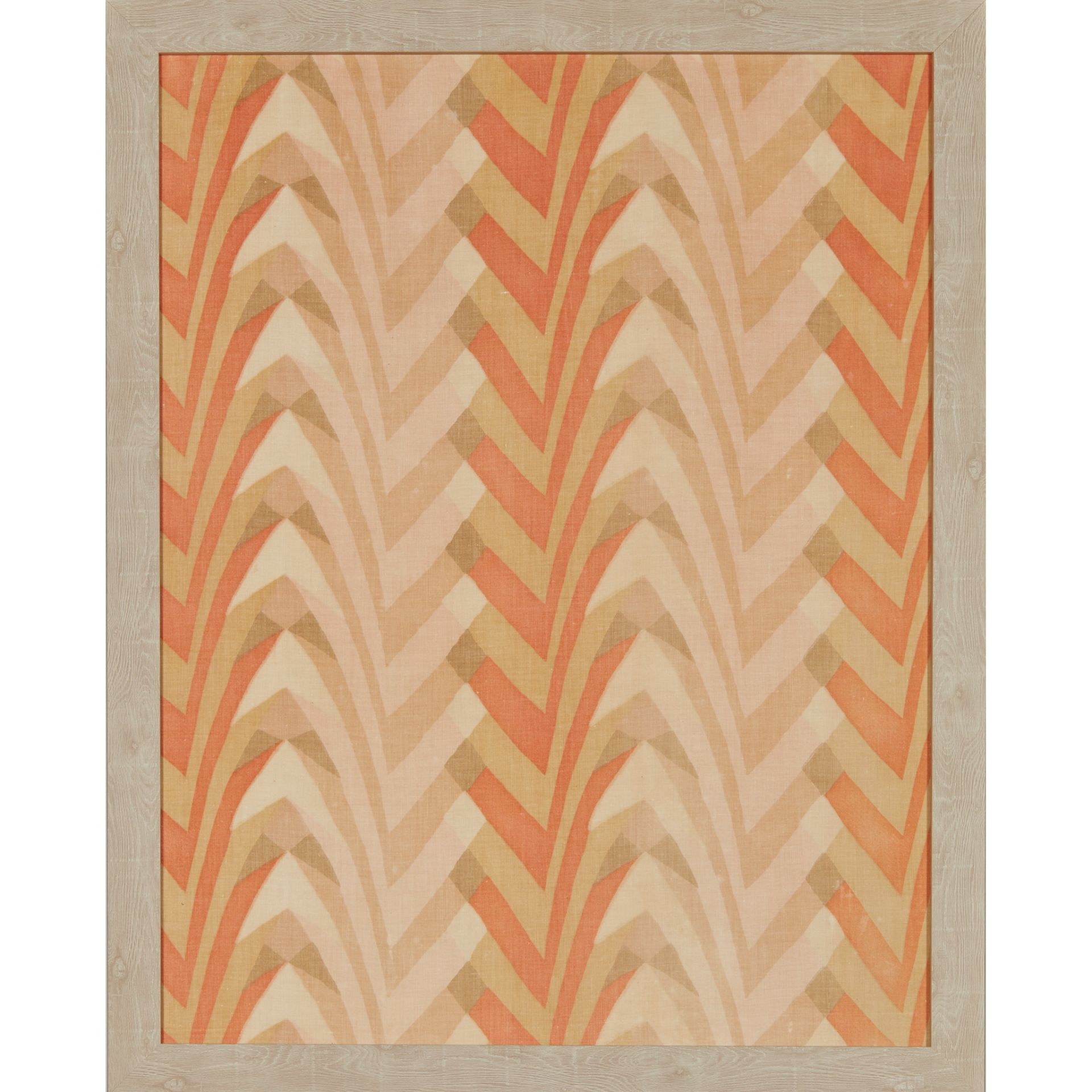 F. GREGORY BROWN (1887-1941) FOR WILLIAM FOXTON LTD. FRAMED FABRIC PANEL, CIRCA 1922 - Image 2 of 3