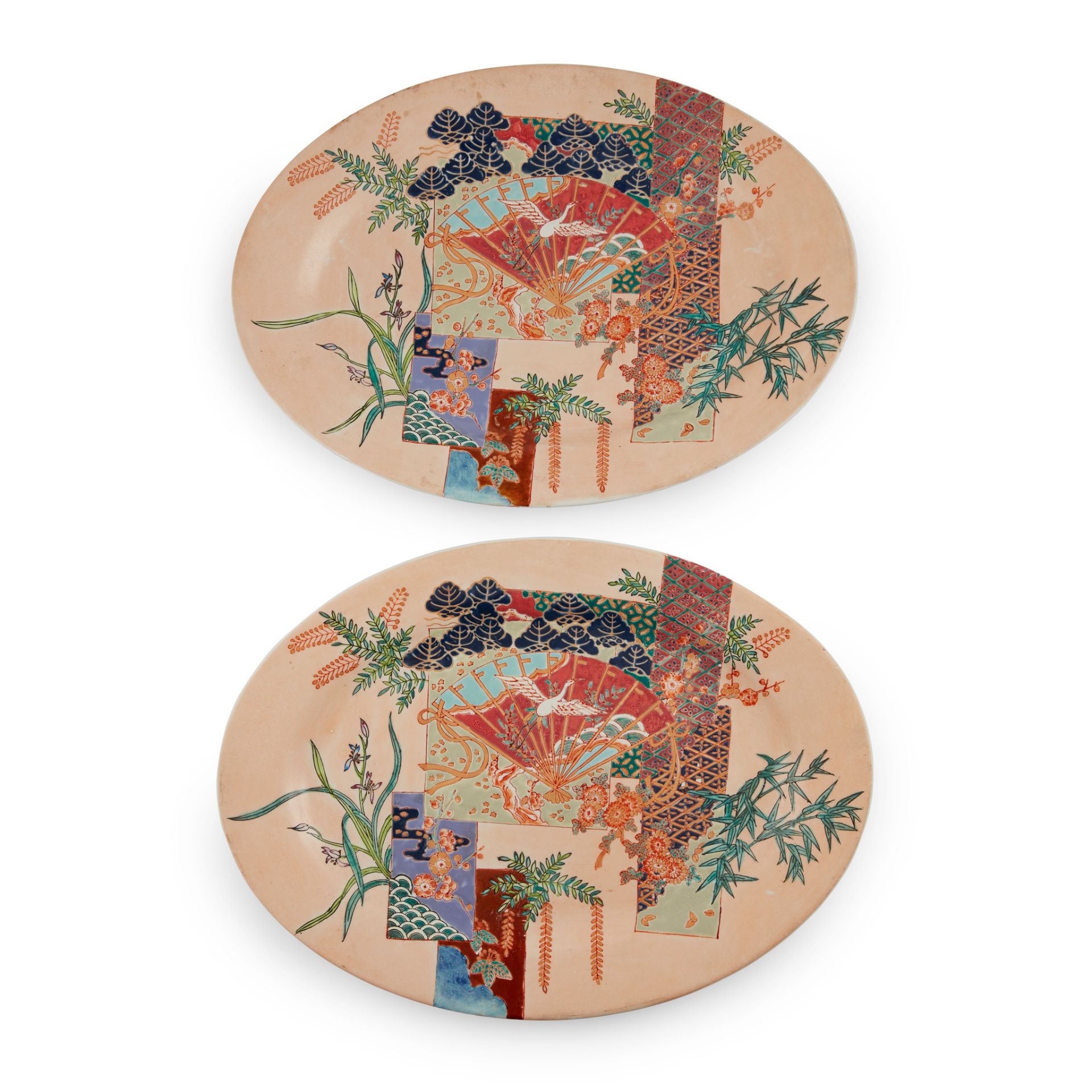 FRENCH PAIR OF ‘JAPANOISE’ SERVING DISHES, CIRCA 1900