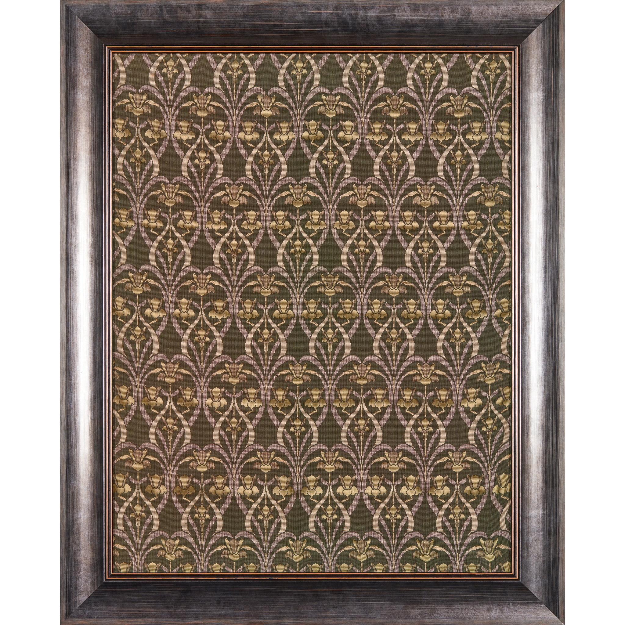 MANNER OF LEWIS FOREMAN DAY FRAMED FABRIC PANEL, CIRCA 1900 - Image 2 of 3