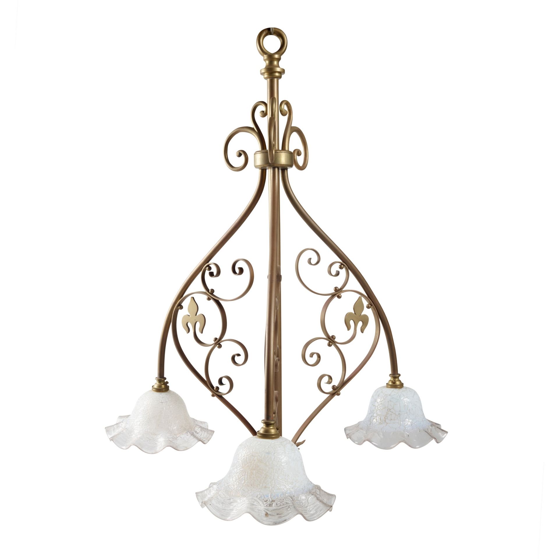 ENGLISH GOTHIC REVIVAL CEILING LIGHT, CIRCA 1890 - Image 2 of 3