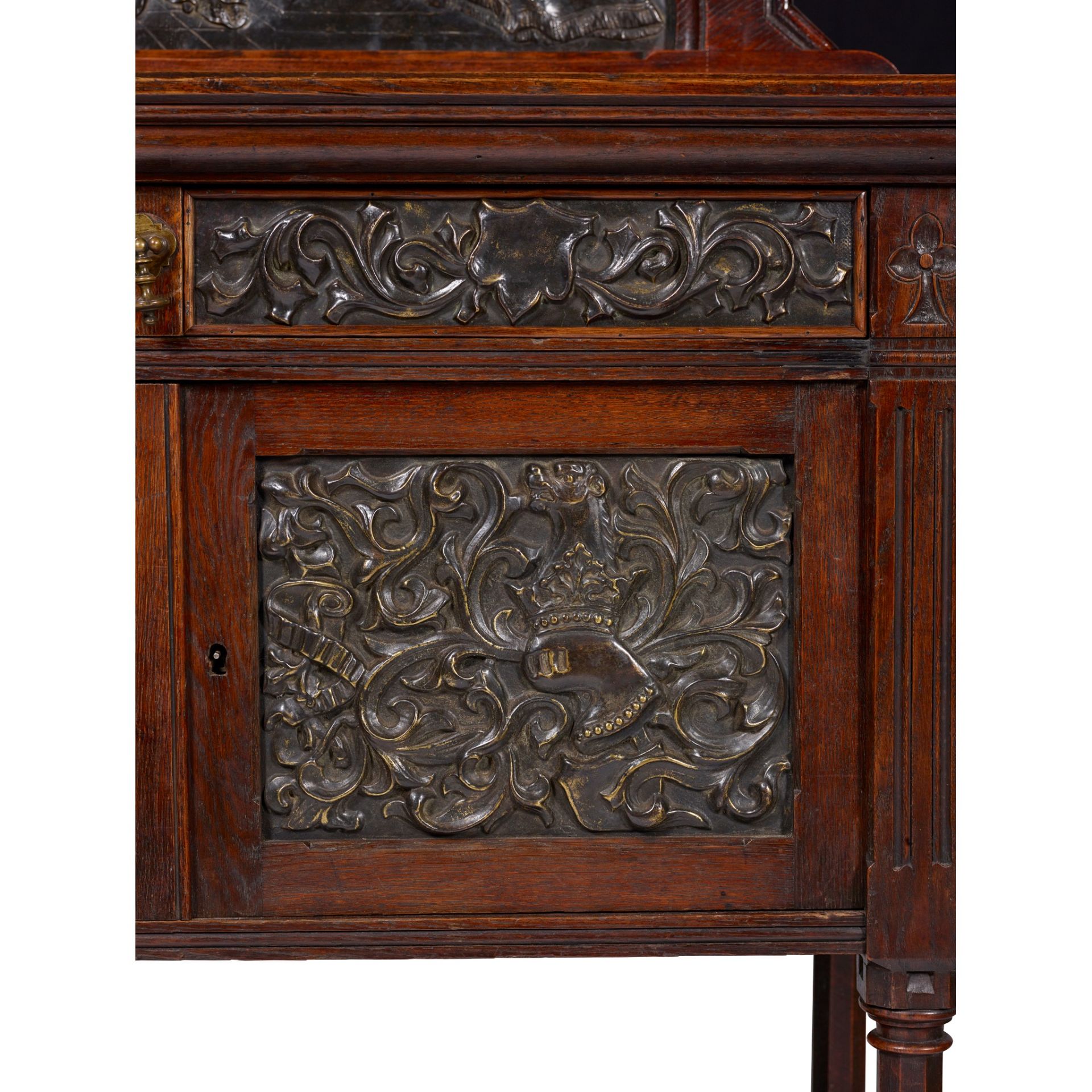 COX & SONS, LONDON (ATTRIBUTED MAKER) GOTHIC REVIVAL SIDE CABINET, CIRCA 1870 - Image 5 of 10