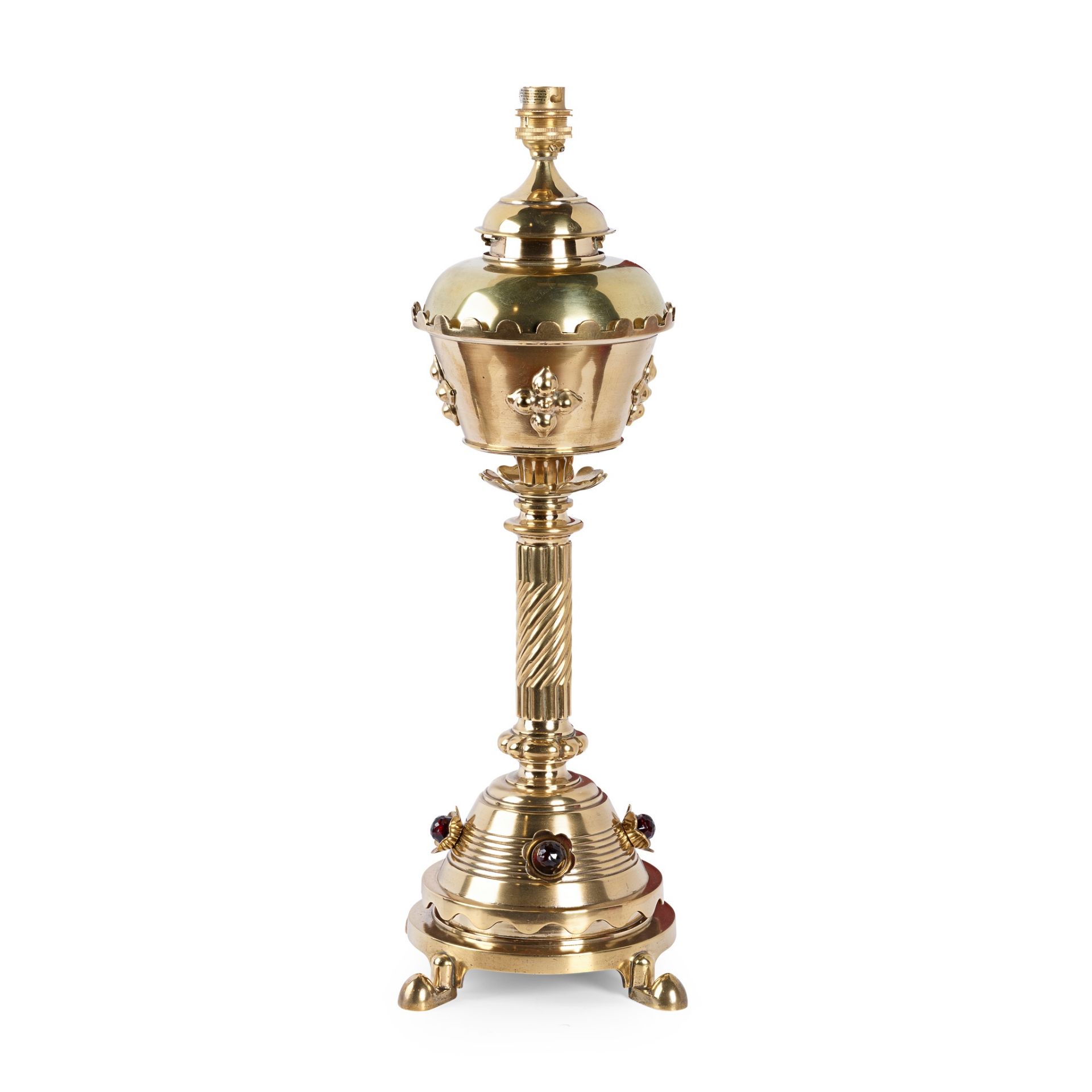 ENGLISH GOTHIC REVIVAL TABLE LAMP, CIRCA 1890 - Bild 2 aus 2