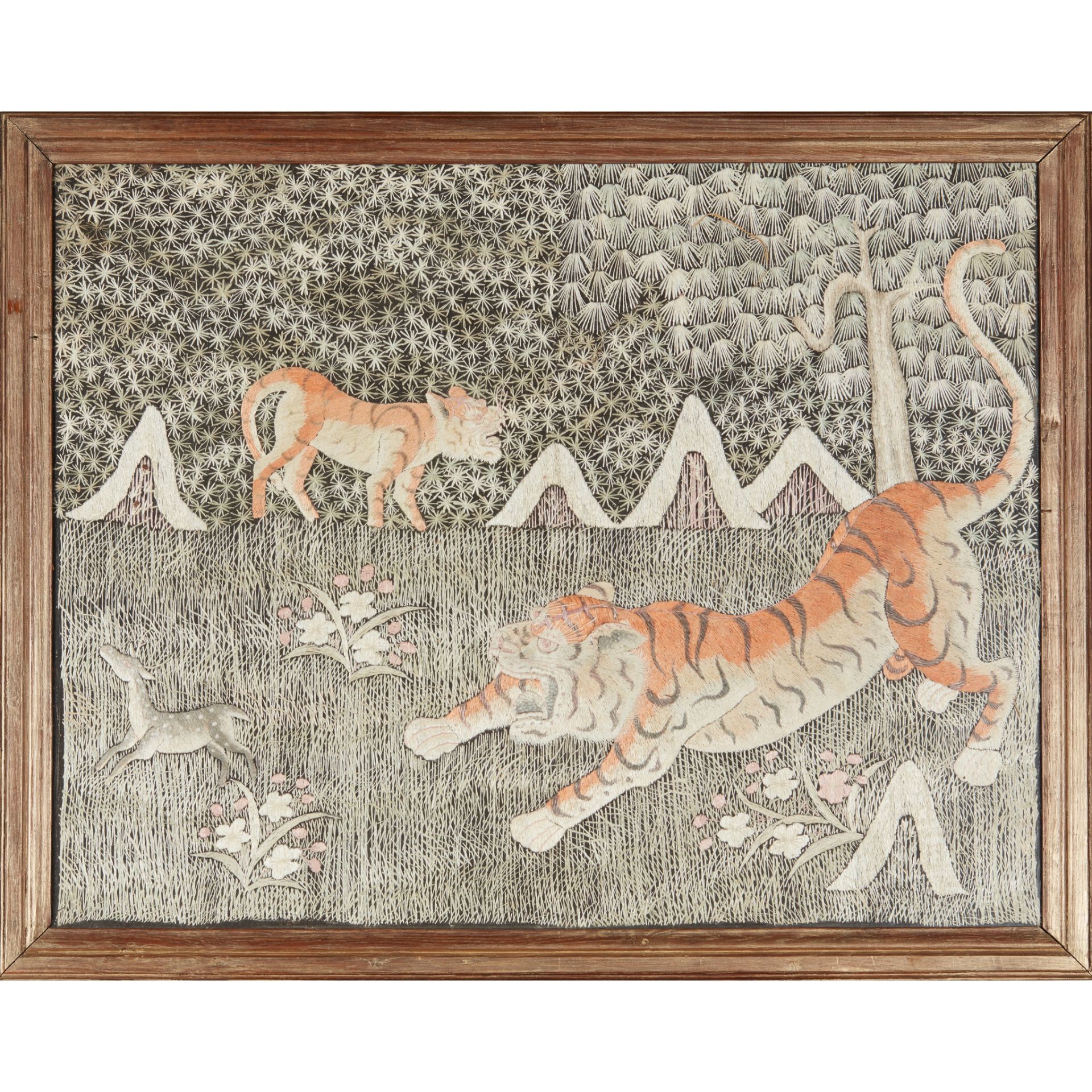 POSSIBLY VIETNAMESE EMBROIDERED PANEL, CIRCA 1880 - Image 2 of 3