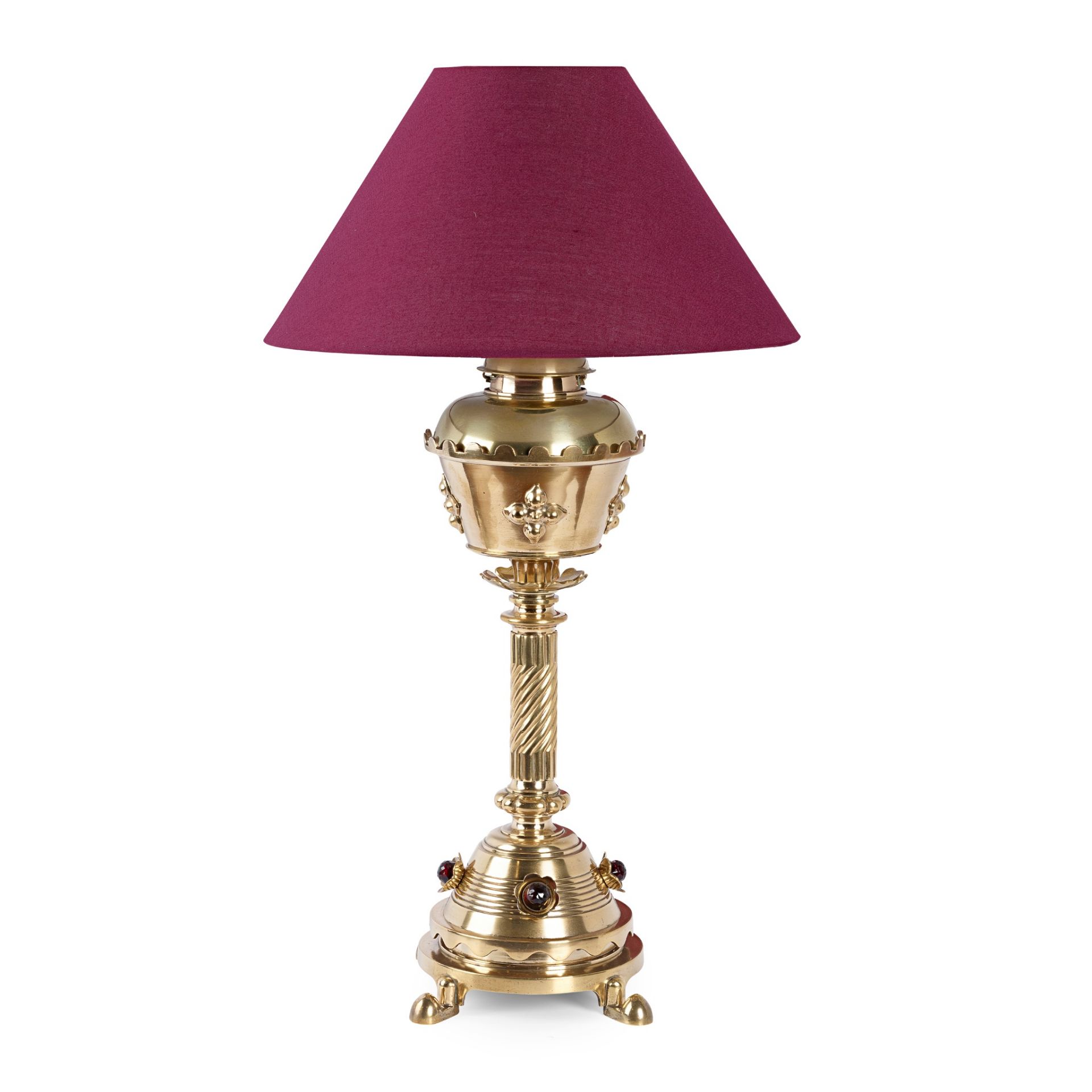 ENGLISH GOTHIC REVIVAL TABLE LAMP, CIRCA 1890