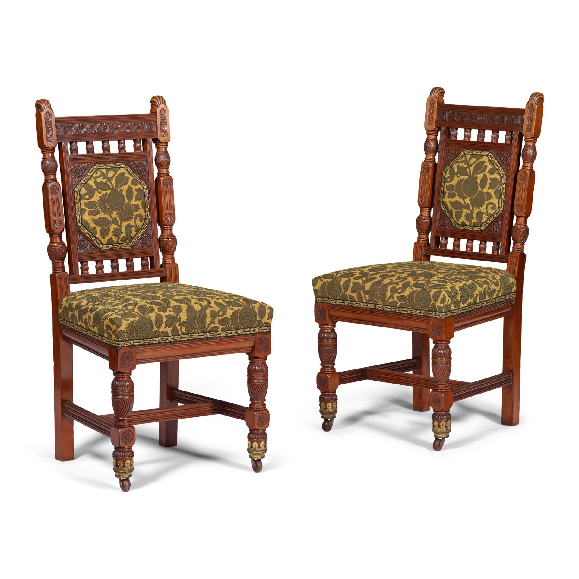 H.W. BATLEY (1846-1932) PAIR OF AESTHETIC MOVEMENT SIDE CHAIRS, CIRCA 1870
