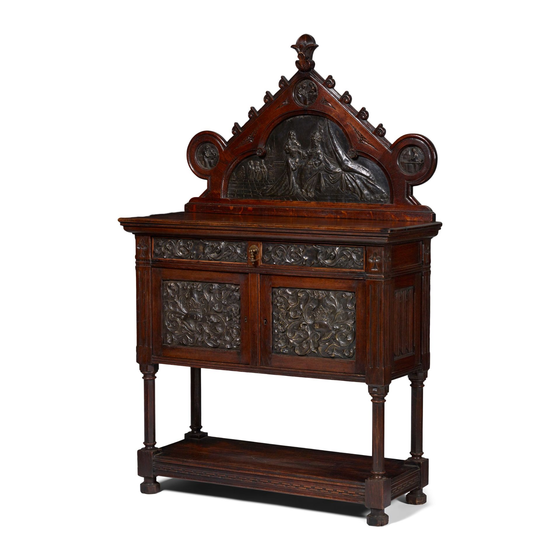 COX & SONS, LONDON (ATTRIBUTED MAKER) GOTHIC REVIVAL SIDE CABINET, CIRCA 1870 - Image 2 of 10