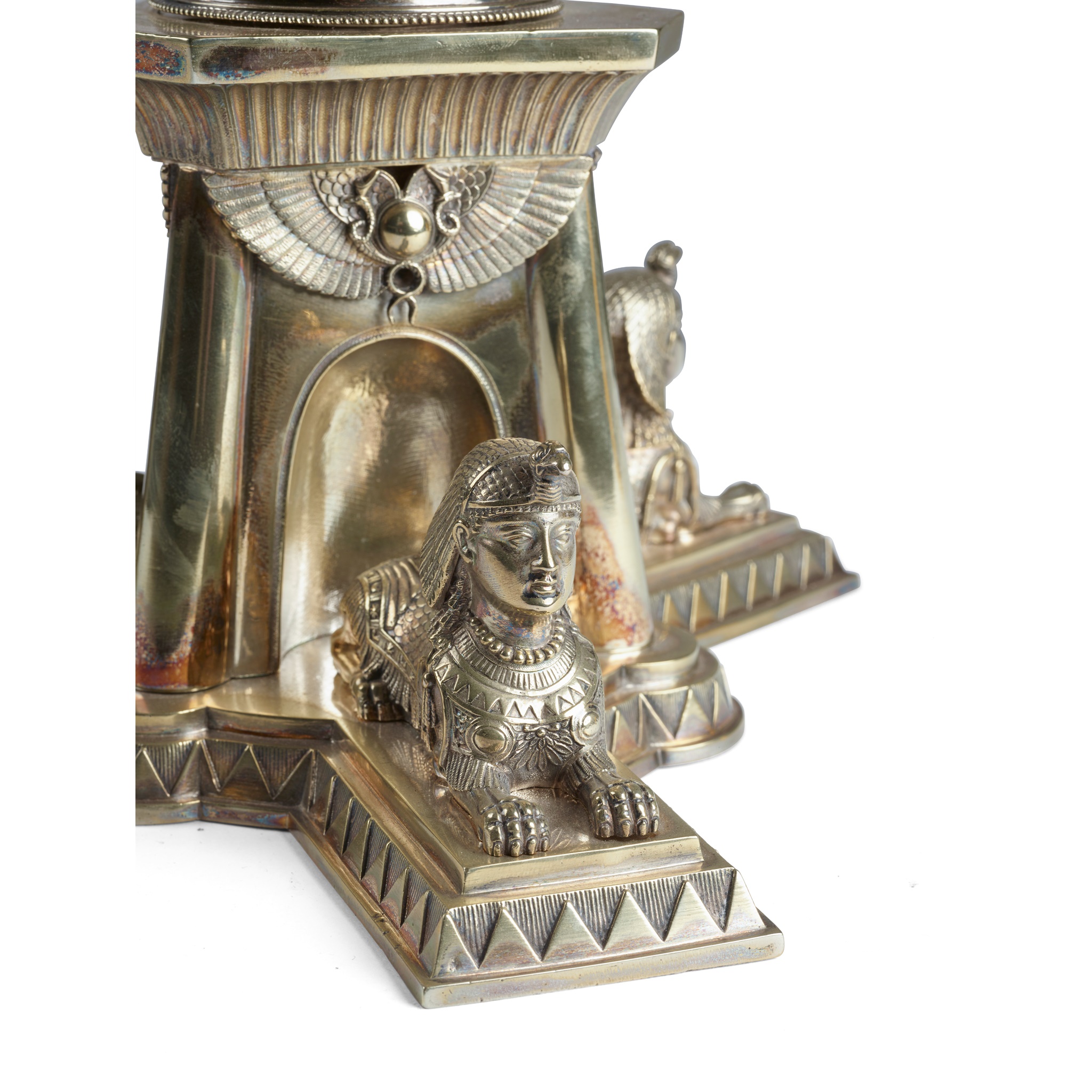 ELKINGTON & CO., BIRMINGHAM EGYPTIAN REVIVAL CENTREPIECE, CIRCA 1875 - Image 5 of 9