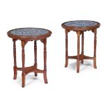 ENGLISH PAIR OF AESTHETIC MOVEMENT OCCASIONAL TABLES, CIRCA 1880