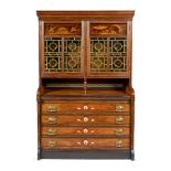 COX & SONS, LONDON (ATTRIBUTED MAKER) AESTHETIC MOVEMENT DRAWING ROOM CABINET, CIRCA 1880