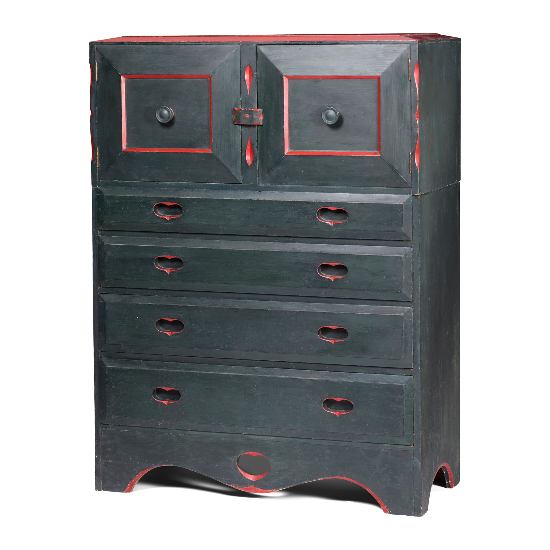 AMBROSE HEAL (1872-1959) FOR HEAL & SON, LONDON RARE “THE COTTAGERS CHEST”, CIRCA 1898 - Image 2 of 3