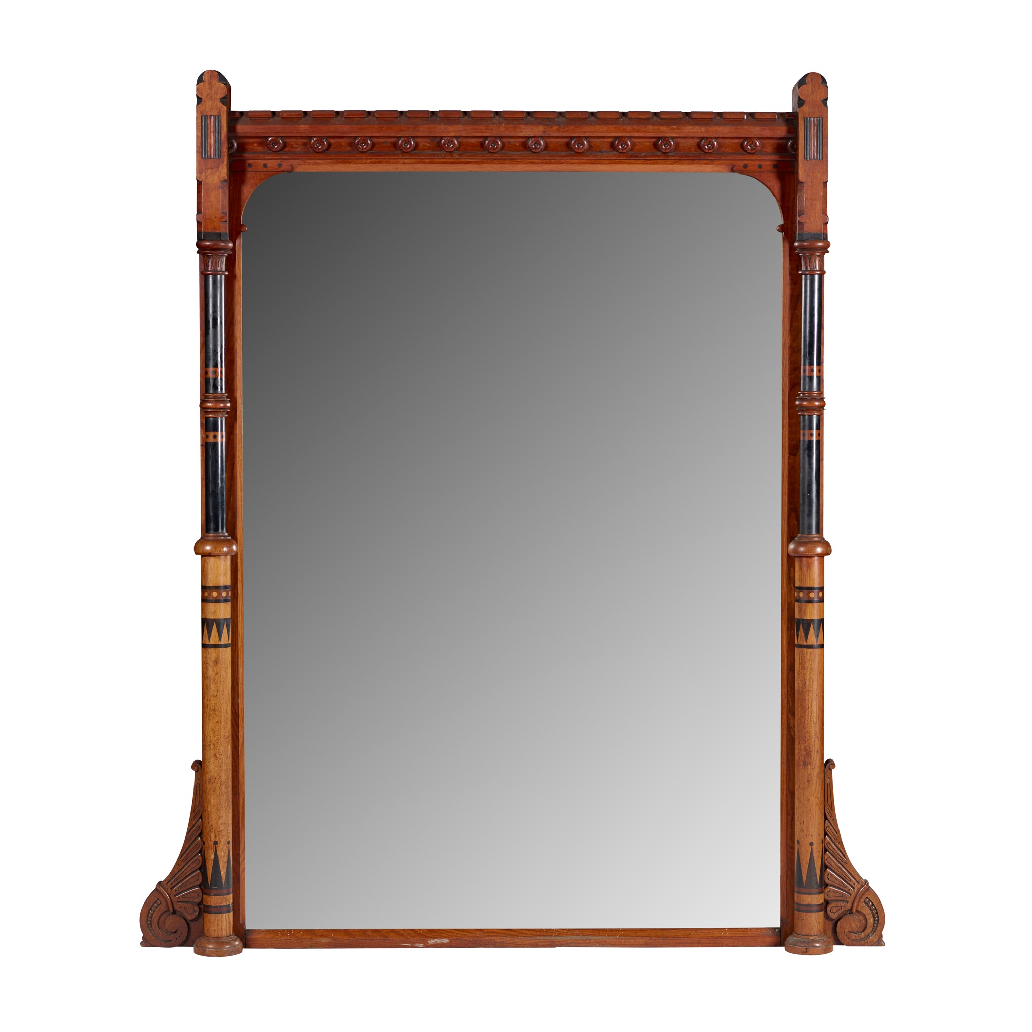 CHARLES BEVAN (ACTIVE 1860-CIRCA 1882) (ATTRIBUTED DESIGNER) GOTHIC REVIVAL MIRROR, CIRCA 1870