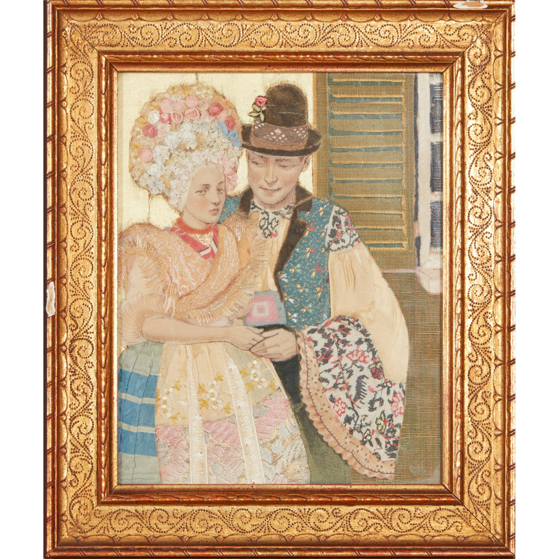 MARY IRELAND (1891-C.1980) COURTING COUPLE, DATED 1932 - Image 2 of 3