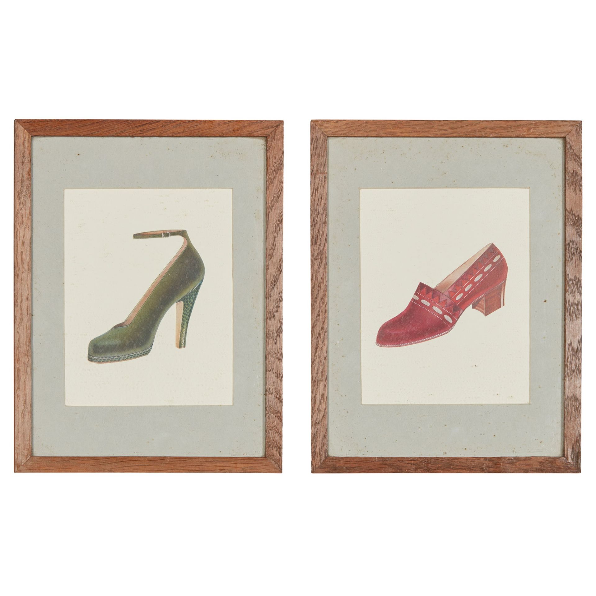 ENGLISH GROUP OF DISPLAY DESIGNS FOR SHOES, CIRCA 1940 - Image 5 of 8