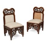 LEWIS NOCKALLS COTTINGHAM (1787-1847) FOR SAMUEL PRATT PAIR OF GOTHIC REVIVAL SIDE CHAIRS, CIRCA