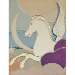 MARJORIE HAYES (1913-2005) ‘PEGASUS’ MODERNIST APPLIQUE PANEL, CIRCA 1937