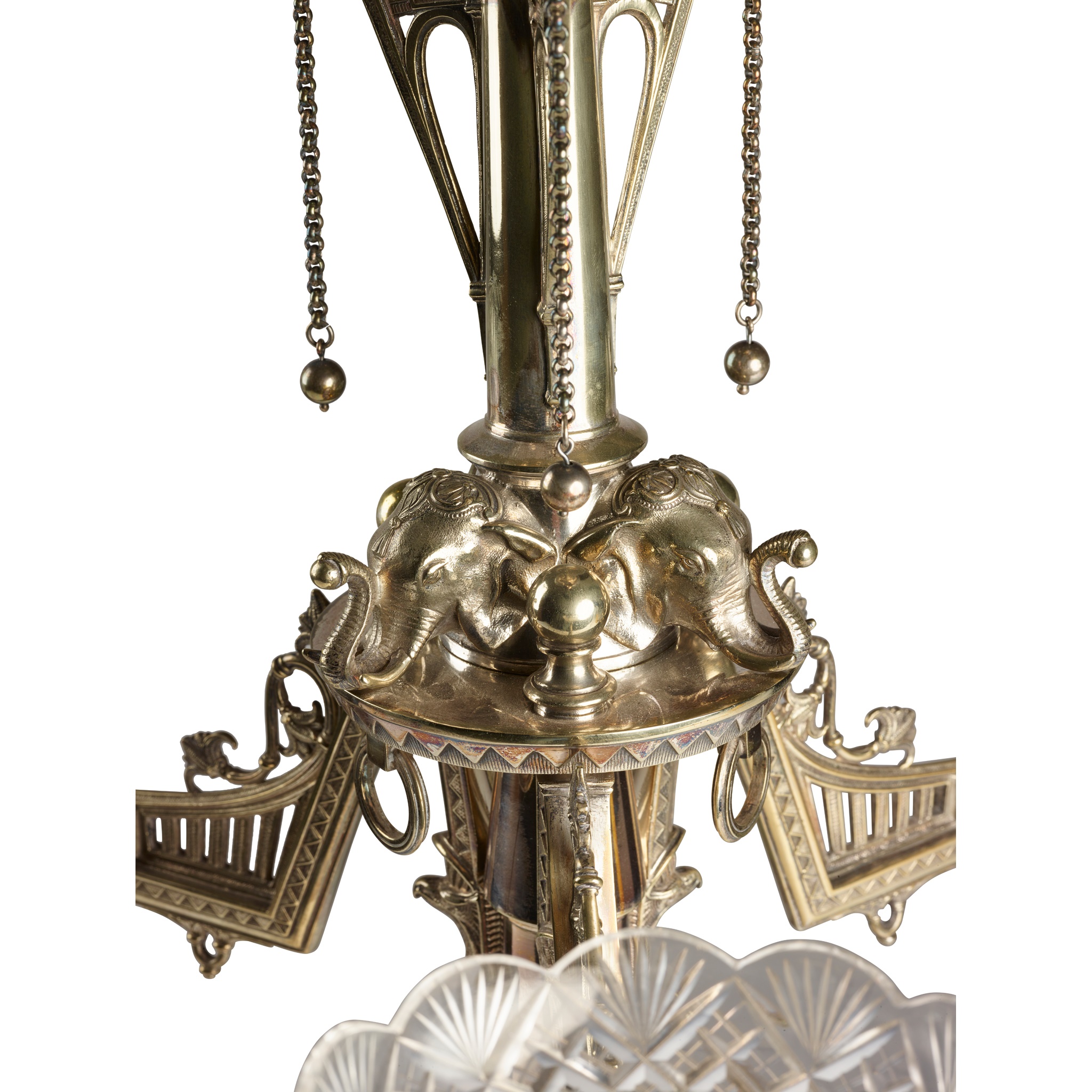 ELKINGTON & CO., BIRMINGHAM EGYPTIAN REVIVAL CENTREPIECE, CIRCA 1875 - Image 7 of 9