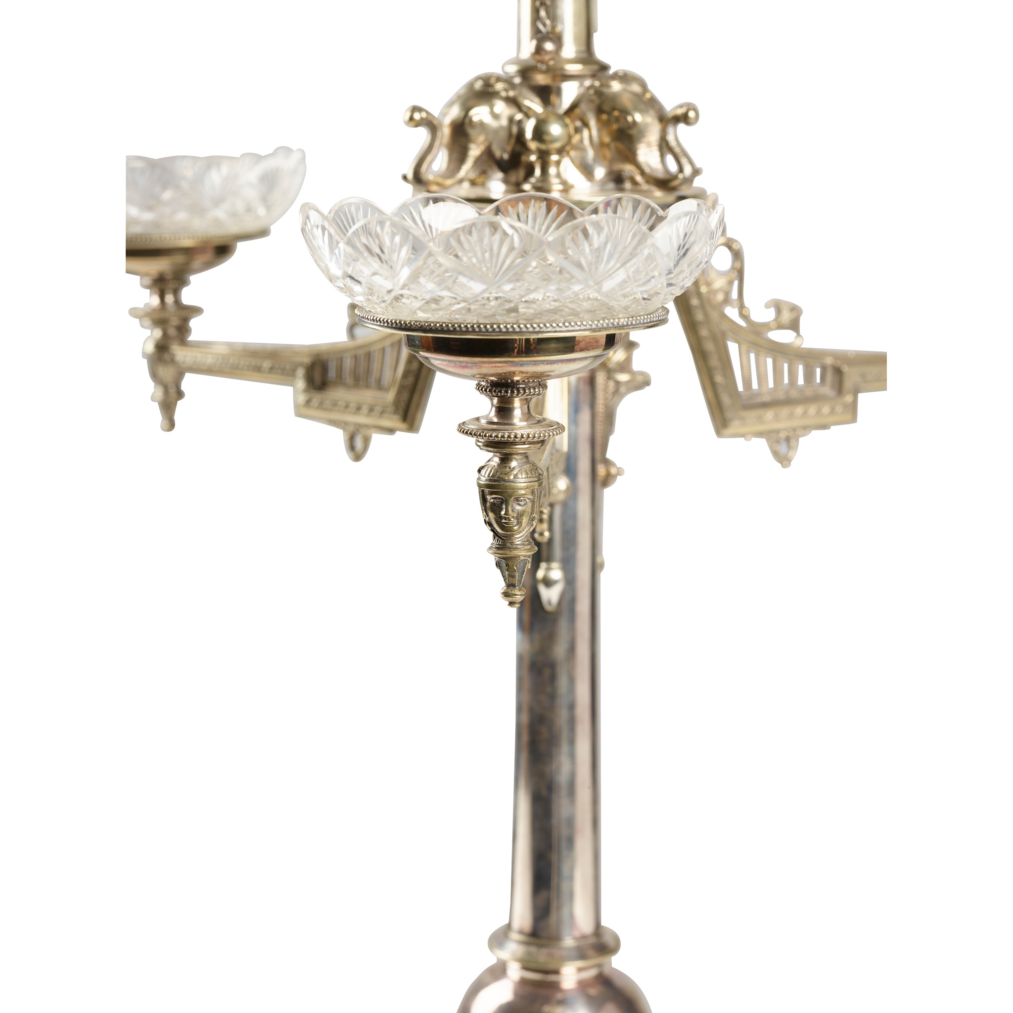 ELKINGTON & CO., BIRMINGHAM EGYPTIAN REVIVAL CENTREPIECE, CIRCA 1875 - Image 2 of 9