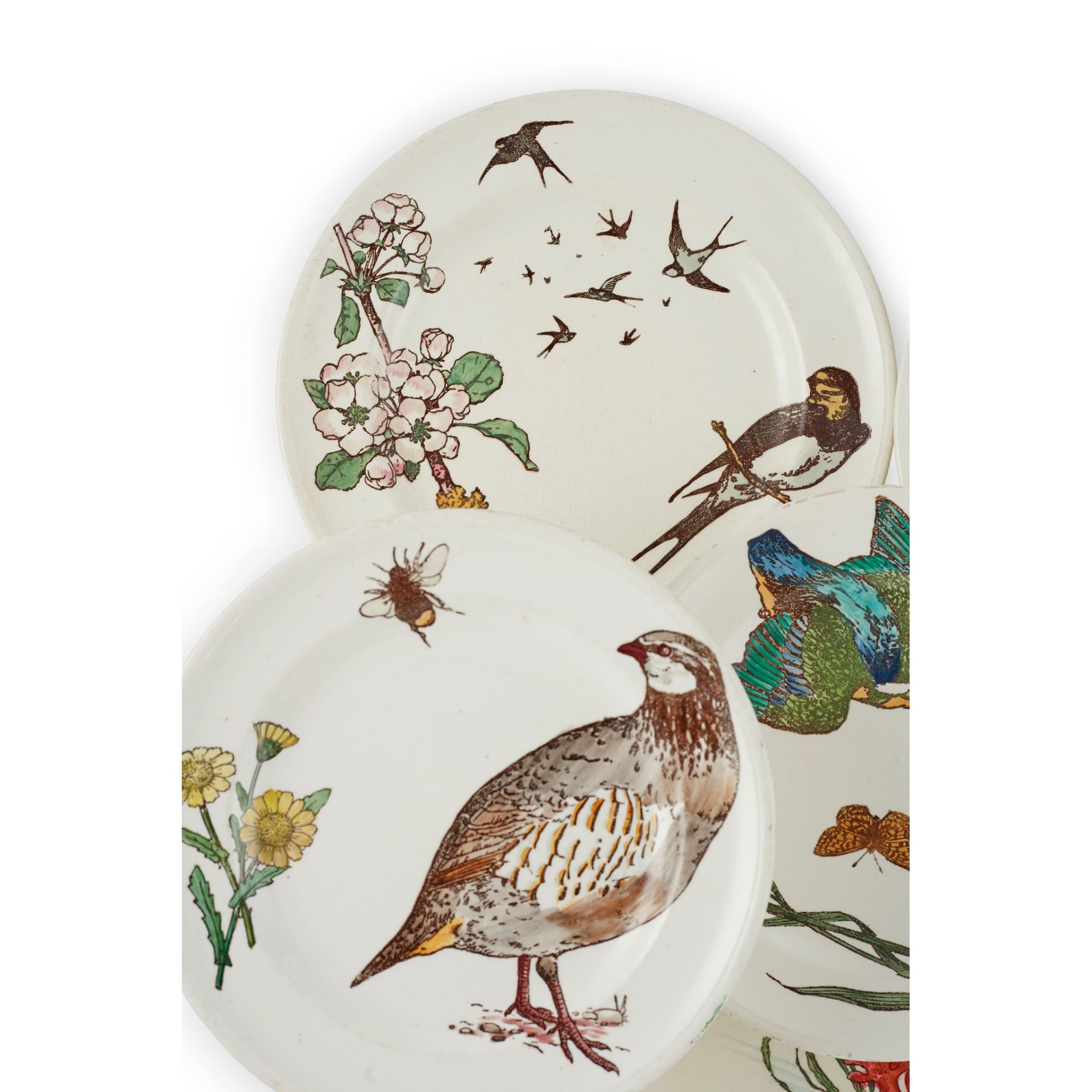 WILLIAM STEPHEN COLEMAN (1829-1904) FOR MINTON & CO. SET OF TEN ‘NATURALIST SERIES’ PLATES, CIRCA - Image 5 of 7