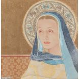 MARY IRELAND (1891-C.1980) ‘STUDY FOR OUR LADY IN BLUE & GOLD’, DATED 1950