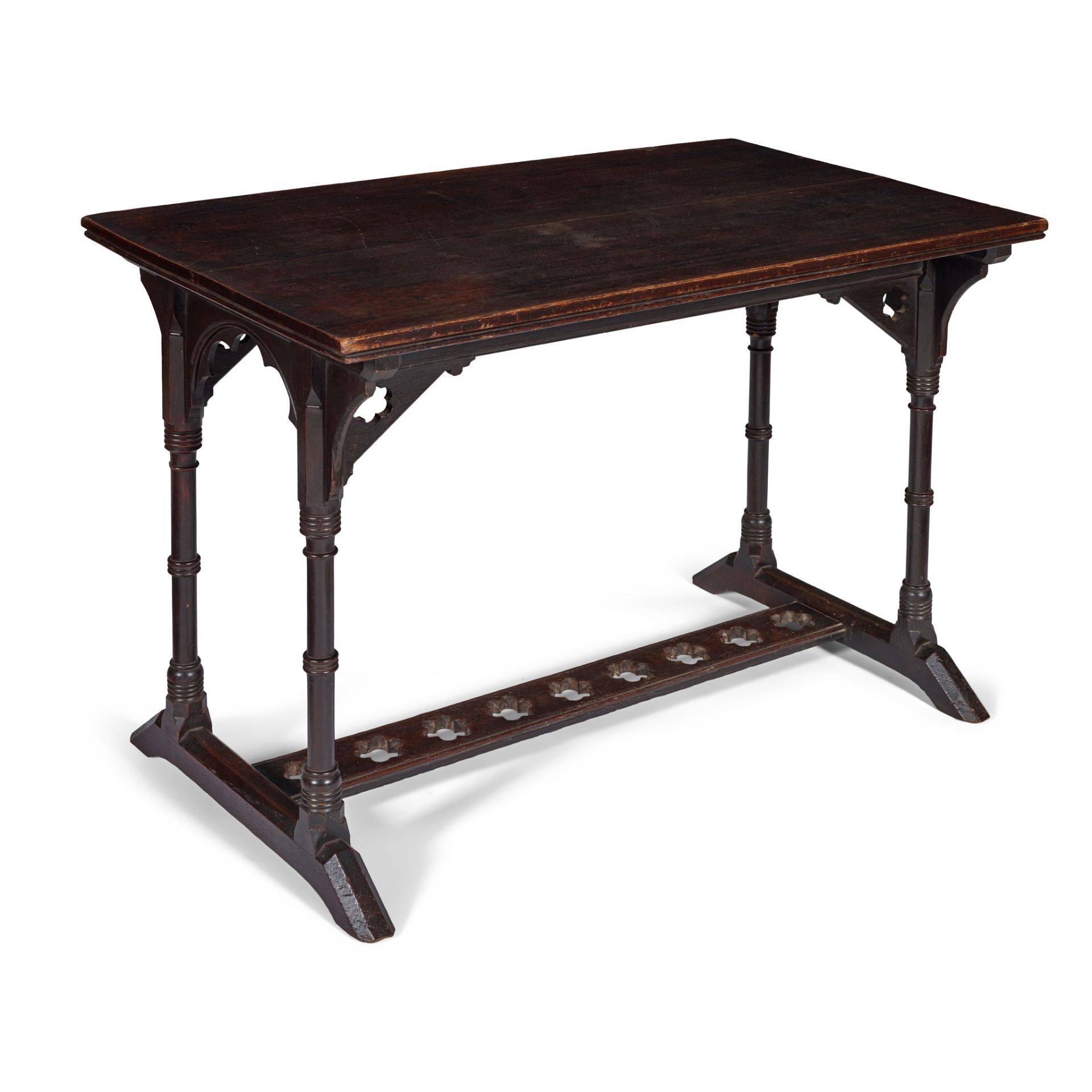 COX & SONS, LONDON (ATTRIBUTED MAKER) GOTHIC REVIVAL SIDE TABLE, CIRCA 1870 - Bild 2 aus 2