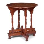 ENGLISH, MANNER OF ALFRED WATERHOUSE AESTHETIC MOVEMENT OCCASIONAL TABLE, CIRCA 1870