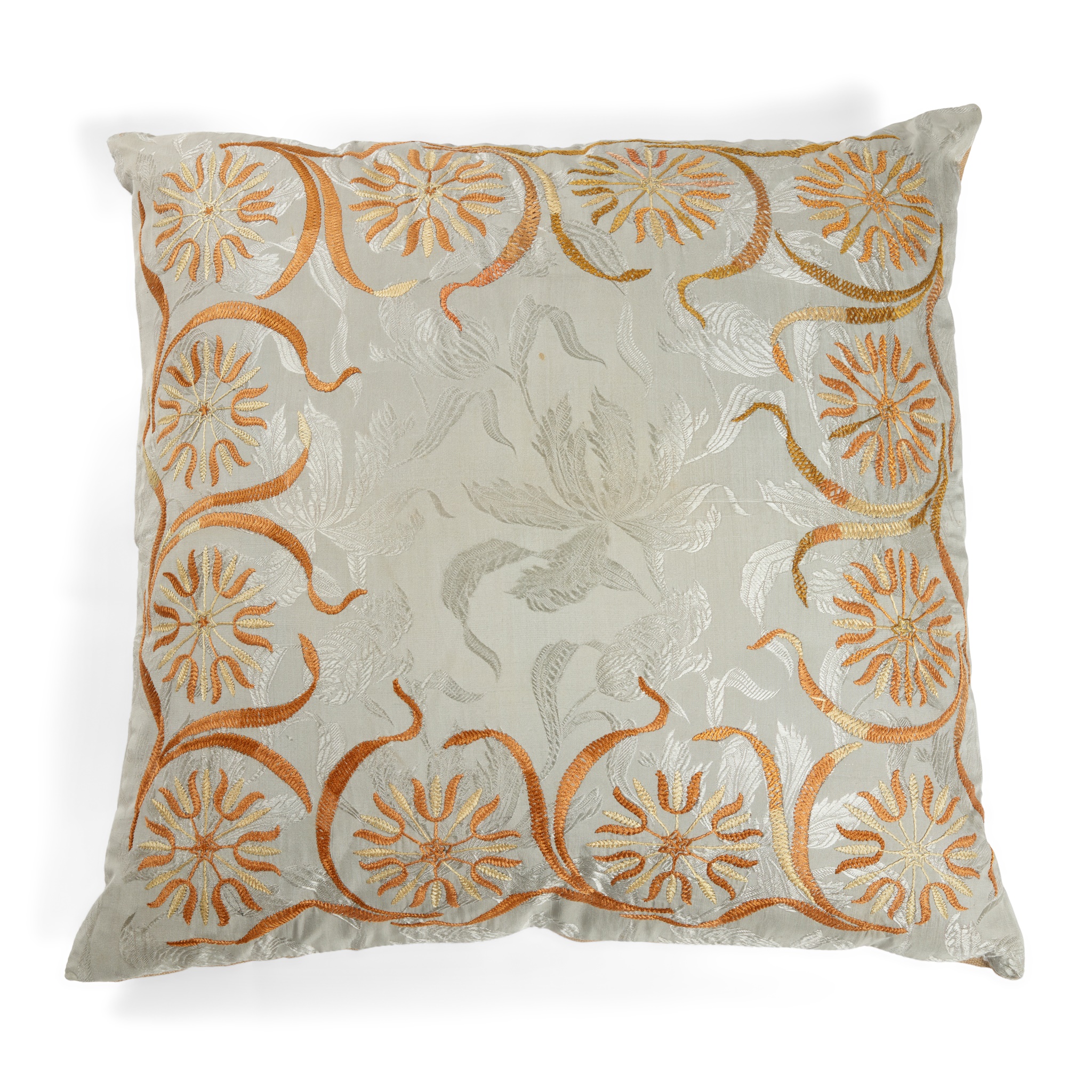 ENGLISH PAIR OF ARTS & CRAFTS EMBROIDERED CUSHIONS, THE EMBROIDERY CIRCA 1900 - Image 2 of 2