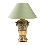 HART, SON, PEARD & CO., LONDON & BIRMINGHAM AESTHETIC MOVEMENT TABLE LAMP, CIRCA 1880