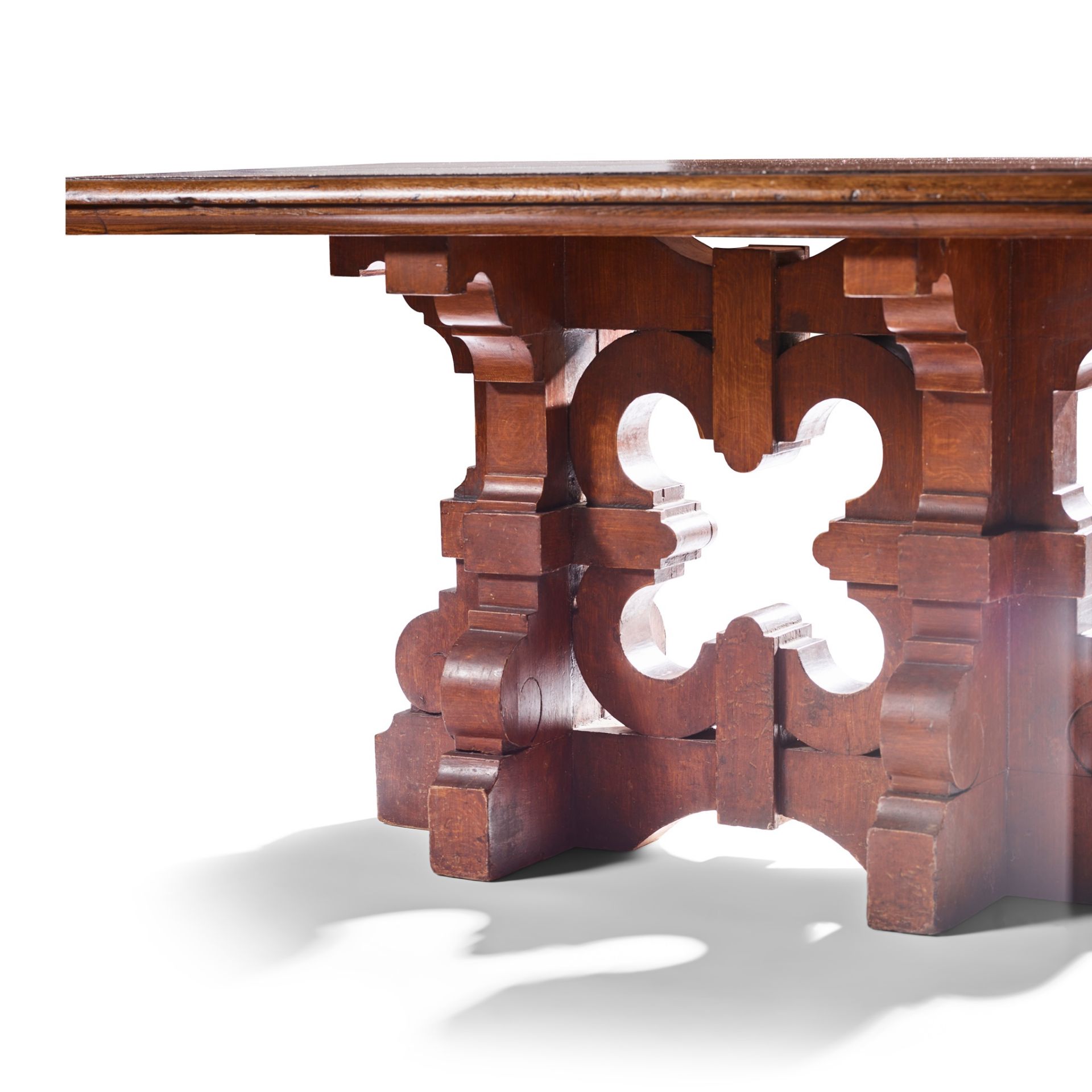 ENGLISH GOTHIC REVIVAL CENTRE TABLE, CIRCA 1870 - Image 4 of 4