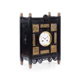 J. W. BENSON, LONDON AESTHETIC MOVEMENT MANTEL CLOCK, CIRCA 1880