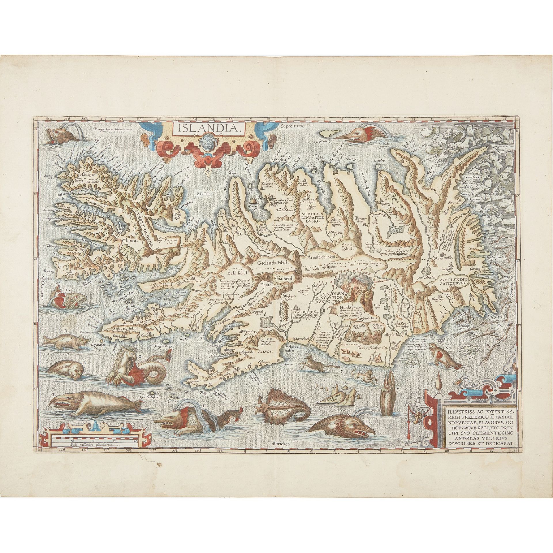 Ortelius, Abraham Islandia [Iceland]