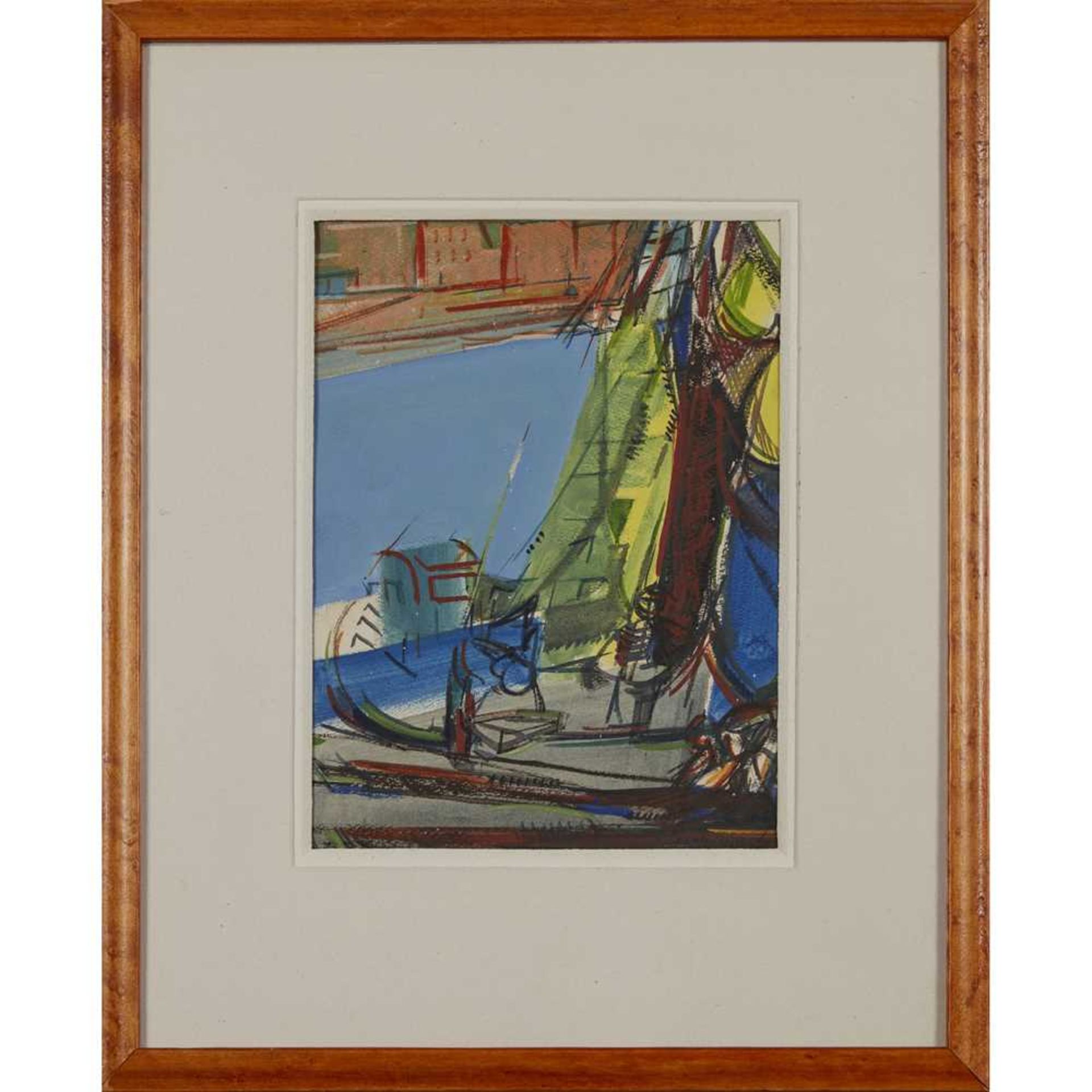 § WILLY MUCHA (FRENCH 1905-1999) PORT VENDRES - Bild 2 aus 3