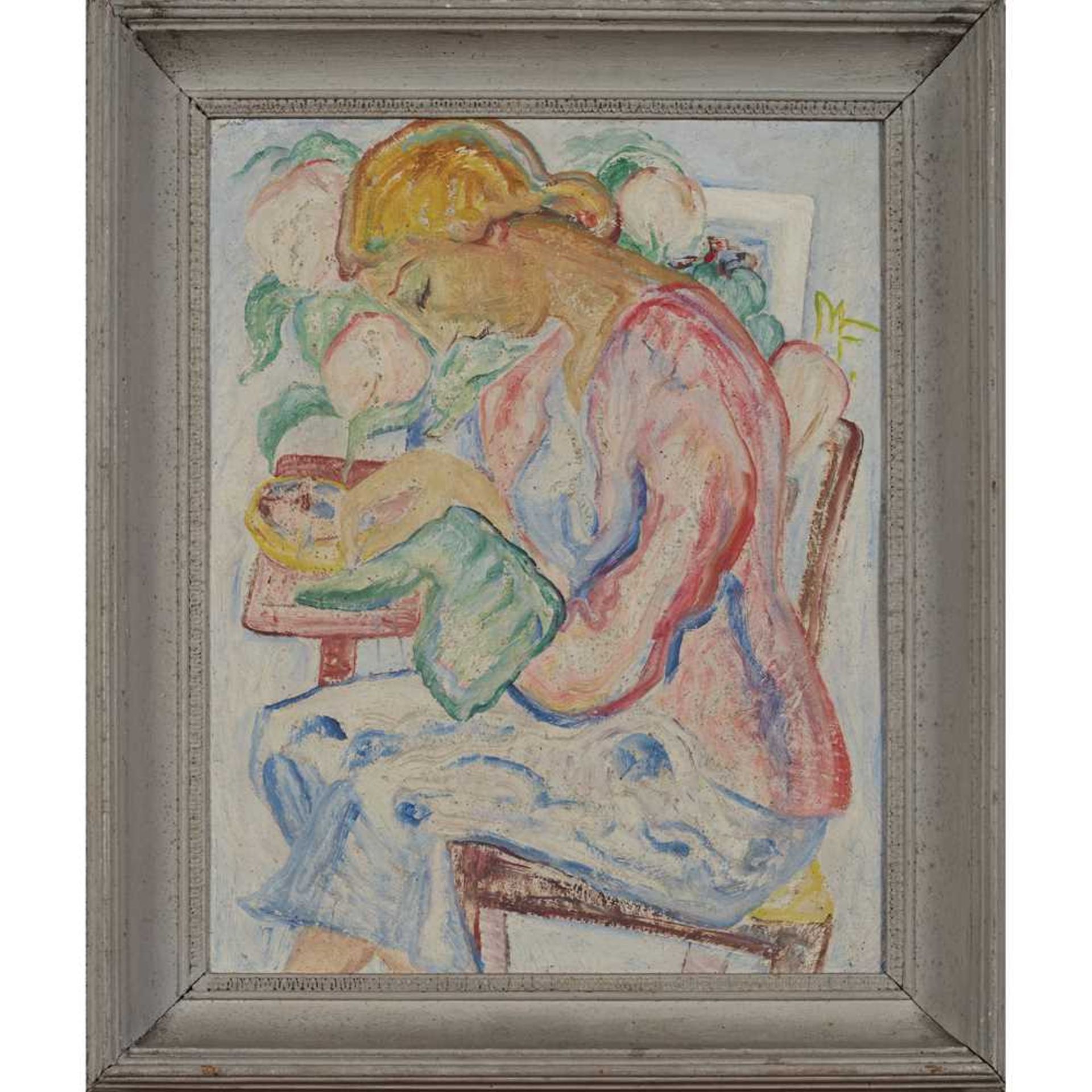 § MILLIE FROOD (SCOTTISH 1900-1988) EMBROIDERING - Image 2 of 3