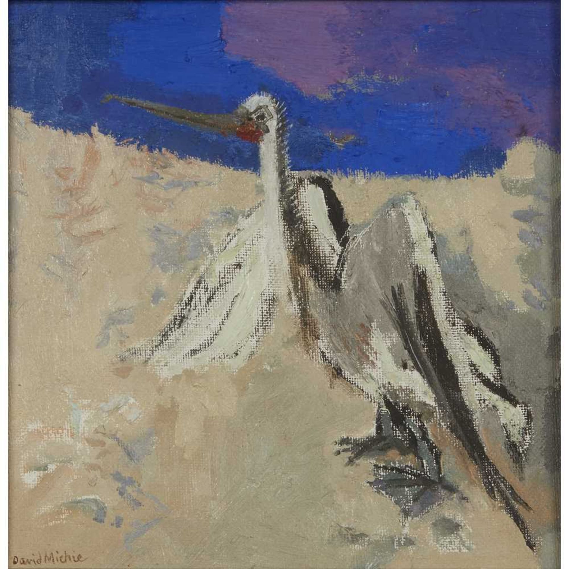 § DAVID MICHIE O.B.E., R.S.A., R.G.I., F.R.S.A (SCOTTISH 1928-2015) PELICAN (KIAMA, AUSTRALIA), 1981