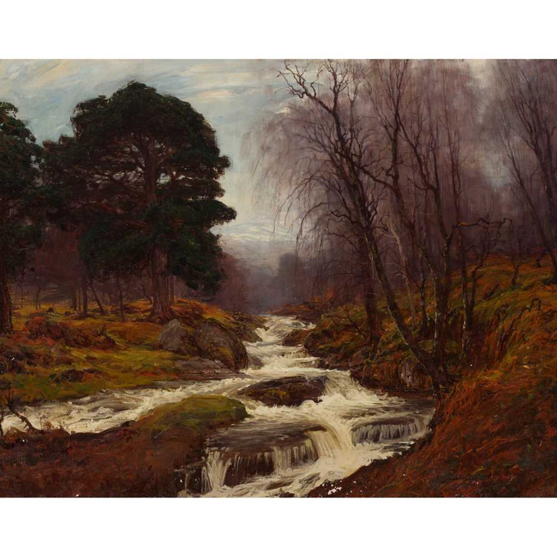 ALEXANDER BROWNLIE DOCHARTY (SCOTTISH 1862-1940) THE WATERFALL