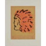CLAES OLDENBURG (AMERICAN 1929-) INDIAN HEAD FROM 'THE PEACE PORTFOLIO' - 1972