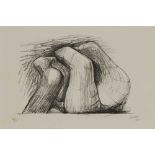 § HENRY MOORE O.M., C.H (BRITISH 1898-1986) TWO FORMS - 1967