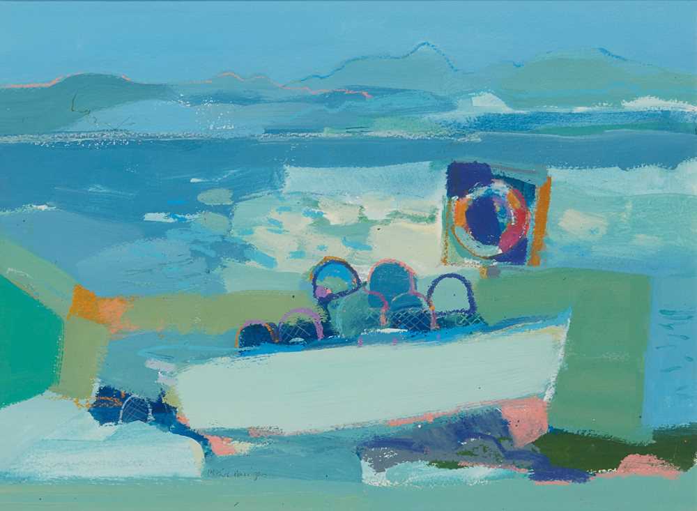 § CLAIRE HARRIGAN R.S.W. (SCOTTISH 1964-) LOBSTER BOAT