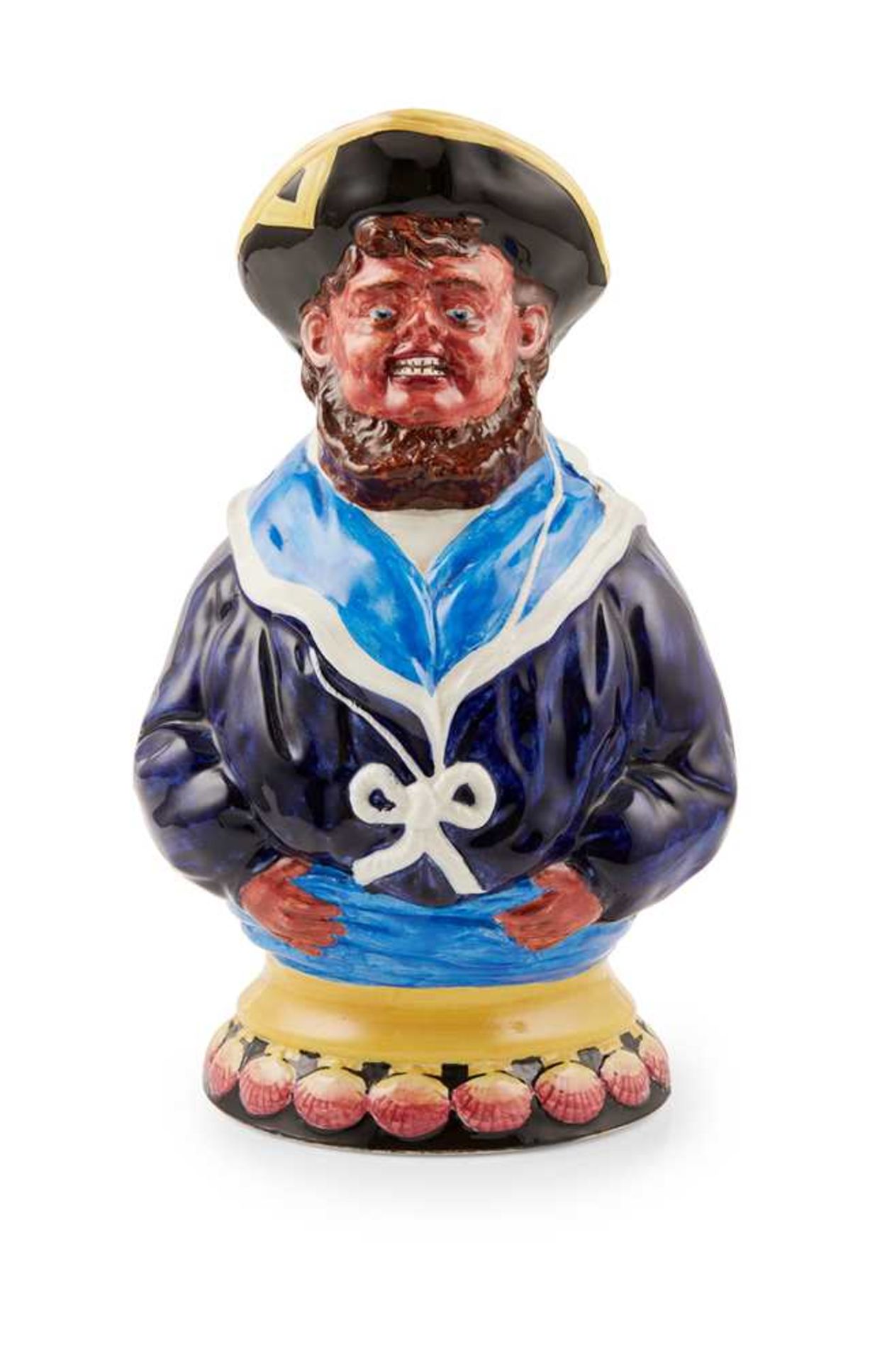 A WEMYSS WARE 'JOLLY SAILOR' TOBY JUG CIRCA 1900 - Bild 2 aus 2