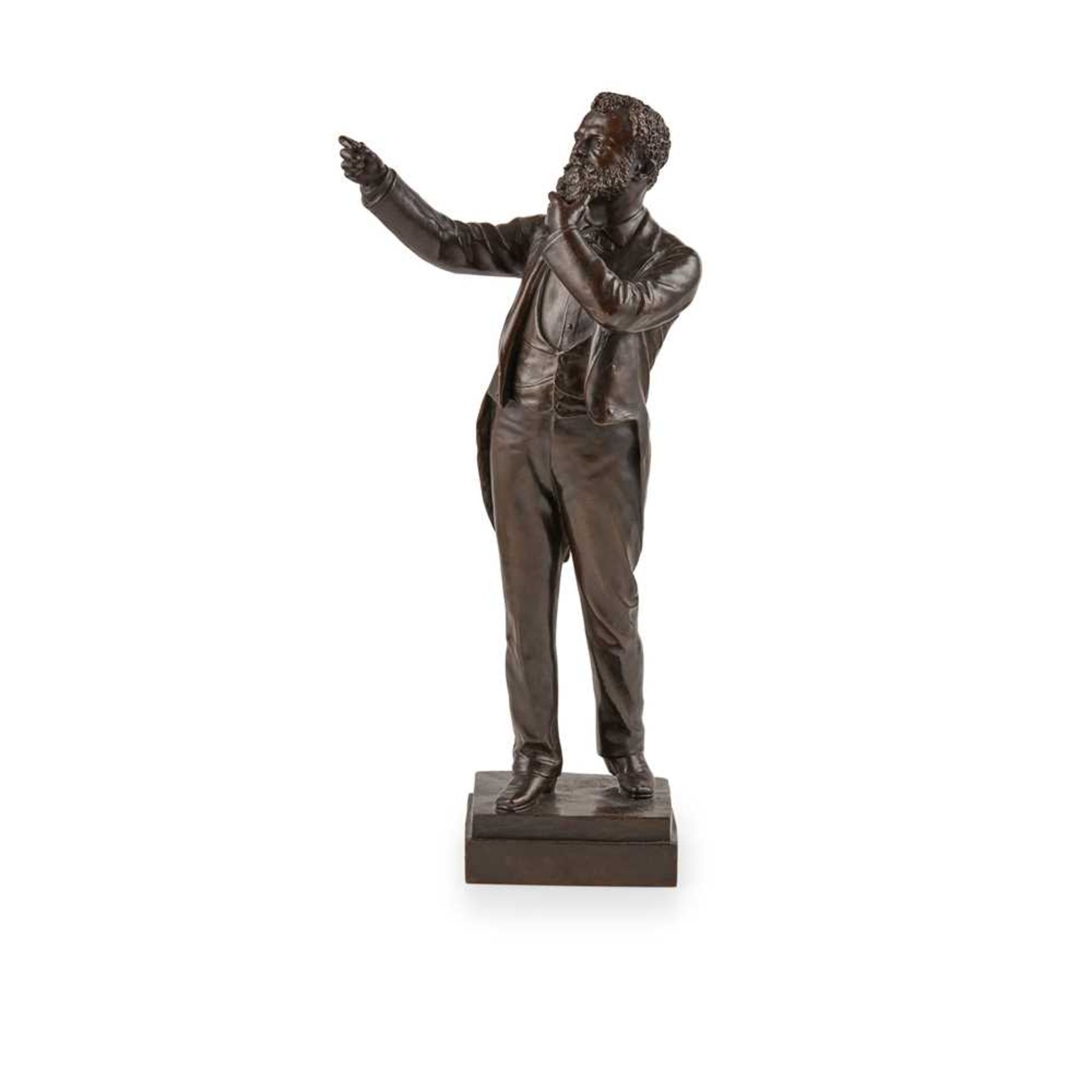 WILLIAM GRANT STEVENSON, A.R.S.A. (1849-1919) BRONZE FIGURE OF A GENTLEMAN