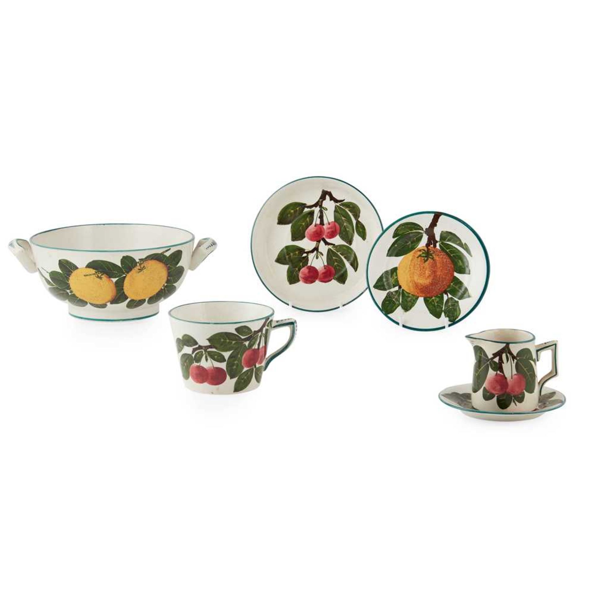 A GROUP OF WEMYSS WARES 'CHERRIES' PATTERN, EARLY 20TH CENTURY